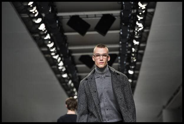 . 07 01 2017. London, United Kingdom. London Fashion Week Men s 2017. Fashion designer, Oliver Spencer on display at the BFC Show Space, The Strand, London, UK.  xBenxStevensx xi-Imagesx IIM-14124-0006