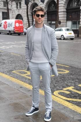Irish TV presenter Darren Kennedy attending the London Fashion Week Men s show, on The Strand. JANUARY 7th 2017  TSTx1725