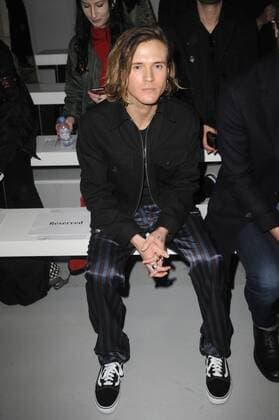 English McFly pop musician Dougie Poynter attending the Matthew Miller London Fashion Week Men s catwalk show on The Strand. JANUARY 7th 2017  TSTx1725