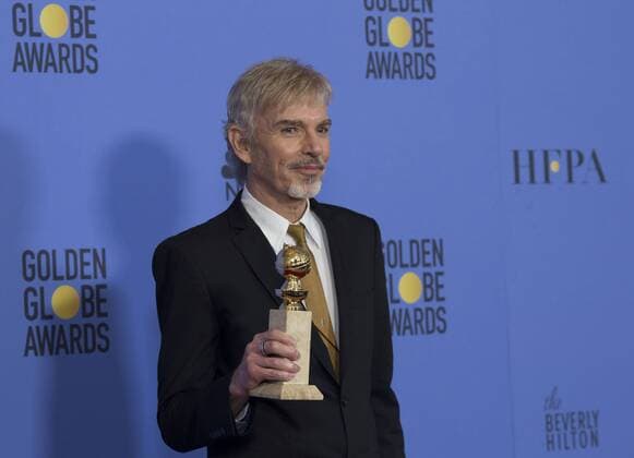 January 8, 2017 - Beverly Hills, California, U.S - After winning the category of BEST PERFORMANCE BY AN ACTOR IN A TELEVISION SERIES ? DRAMA for his role in Goliath, actor Billy Bob Thornton poses backstage in the press room with his Golden Globe Award at the 74th Annual Golden Globe Awards at the Beverly Hilton in Beverly Hills, CA on Sunday, January 8, 2017. Beverly Hills U.S. - ZUMAp124 20170108_zaa_p124_039