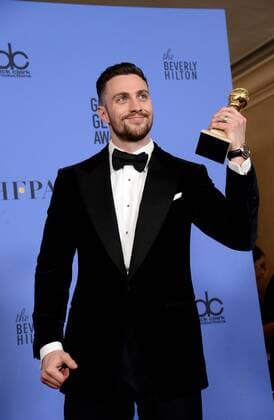 Aaron Taylor-Johnson winner of the award for Best Performance by an Actor in a Supporting Role in Any Motion Picture appears backstage during the 74th annual Golden Globe Awards at the Beverly Hilton Hotel in Beverly Hills, California on January 8, 2017.  LAP20170108661 JIMxRUYMEN