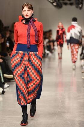 January 8, 2017 - London, United Kingdom - The model walk down the catwalk wearing Sibling s AW17 at London Fashion Week Men on Jan 8th 2017. London United Kingdom  - ZUMAn230 20170108_zaa_n230_572