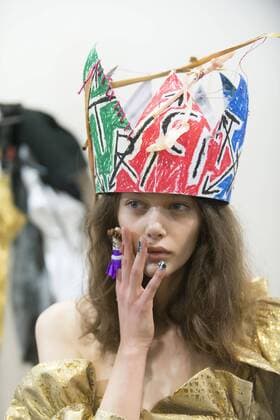 London: Backstage Vivienne Westwood Fashion Show General backstage and atmosphere at Vivienne Westwood s fashion show during London Fashion Week Men s 2017 to present the AW 17 18.  AlbertoxPezzali
