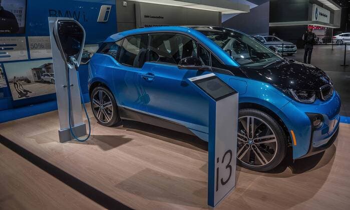 January 9, 2017 - Detroit, MI - The BMW i3 dazzles at the North American International Auto Show 2017 in Detroit, MI. Detroit - ZUMAs123 20170109_zap_s123_333