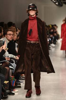 January 9, 2017 - London, England, United Kingdom - A model walks the runway at John Lawrence Sullivan during London Fashion Week Men s January 2017 collections at BFC Show Space on January 9, 2017 in London, England. London United Kingdom  - ZUMAn230 20170109_zaa_n230_077