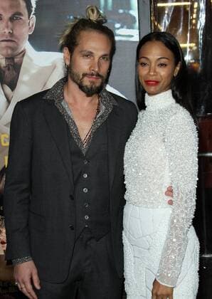 January 9, 2017 - Los Angeles, CA, United States - 9 January 2017 - Los Angeles, California - Zoe Saldana with husband Marco Perego. Live By Night World Premiere held at the TCL Chinese Theatre. Photo Credit: AdMedia Los Angeles United States - ZUMAa123 20170109_zaa_a123_204