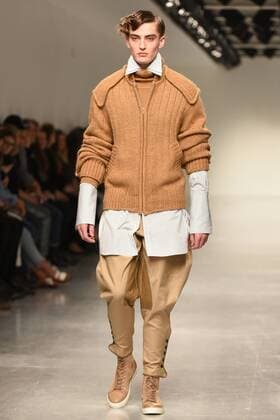 January 9, 2017 - London, United Kingdom - A model walks the runway at the Songzio Autumn Winter 2017 fashion show during London Menswear Fashion Week on January 9, 2017 in London, United Kingdom. London United Kingdom  - ZUMAn230 20170109_zaa_n230_124