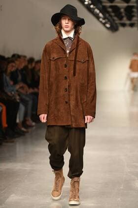 January 9, 2017 - London, United Kingdom - A model walks the runway at the Songzio Autumn Winter 2017 fashion show during London Menswear Fashion Week on January 9, 2017 in London, United Kingdom. London United Kingdom  - ZUMAn230 20170109_zaa_n230_129