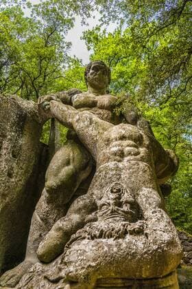 Herkules, Herakles im Kampf mit Cacus, Sacro Bosco, Heiliger Wald, Park der Ungeheuer, Parco dei Mostri, Bormazo, Provinz Viterbo, Italien, Europa Copyright: imageBROKER ValentinxWolf iblvfw04406572.jpg