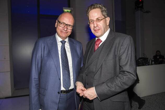 Stefan Hilscher und Hans-Georg Maassen bei der 12. Nacht der Süddeutschen Zeitung im Palazzo Italia. Berlin, 11.01.2017 Foto:xK.xWernerx xFuturexImage