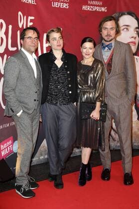 Jan Josef Liefers, Adele Haenel, Hannah Herzsprung und Lars Eidinger bei der Premiere des Kinofilms Die Blumen von gestern im Kino International. Berlin, 11.01.2017 Foto:xS.xGabschx xFuturexImage