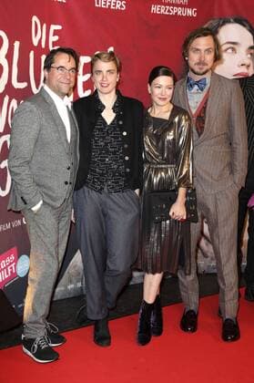 Jan Josef Liefers, Adele Haenel, Hannah Herzsprung und Lars Eidinger bei der Premiere des Kinofilms Die Blumen von gestern im Kino International. Berlin, 11.01.2017 Foto:xS.xGabschx xFuturexImage