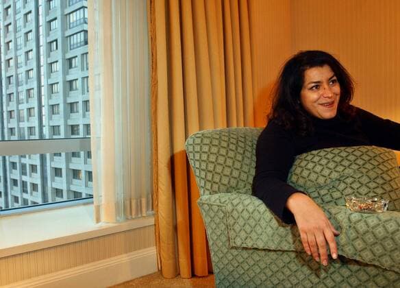 Marjane Satrapi, co-filmmaker of Persepolis, a graphic novel she wrote of her childhood during Iran s Islamic Revolution in the late 70s, is in San Francisco, Calif., on Wednesday, Dec. 12, 2007. (Joanna Jhanda Contra Costa Times ZUMA Press)  - ZUMA_jcj 20071212_zaf_c99_010