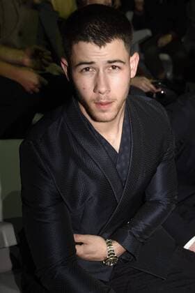 Milan Men s Fashion Week Fall Winter 2017 18 - Emporio Armani Arrivalls Nick Jonas  Copyright: xSimonaxChiocciax xIPAx