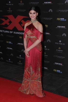 MUMBAI, INDIA - JANUARY 12: Bollywood actor Urvashi Rautela at the red carpet of premier of xXx: Return of Xander Cage movie, on January 12, 2017 in Mumbai, India. xXx: Return of Xander Cage is a 2017 American action film directed by D. J. Caruso and written by F. Scott Frazier. It stars Vin Diesel, Donnie Yen, Deepika Padukone, Kris Wu, Ruby Rose, Tony Jaa, Nina Dobrev, Toni Collette and Samuel L. Jackson. It is the third film in the xXx franchise and a sequel to both xXx (2002) and xXx: State of the Union (2005). (Photo by Pramod Thakur Hindustan Times ) Premier Of xXx: Return of Xander Cage Movie Held In Mumbai