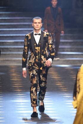 Milan Men s Fashion Week Fall Winter 2017 2018. Milano Moda Uomo, autunno inverno 2017 2018 . D&G fashionshow Pictured: model  Copyright: xSickix xIPAx