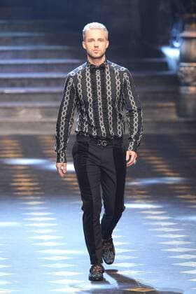 Milan Men s Fashion Week Fall Winter 2017 2018. Milano Moda Uomo, autunno inverno 2017 2018 . D&G fashionshow Pictured: model  Copyright: xSickix xIPAx