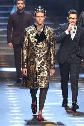 Milan Men s Fashion Week Fall Winter 2017 2018. Milano Moda Uomo, autunno inverno 2017 2018 . D&G fashionshow Pictured: model  Copyright: xSickix xIPAx