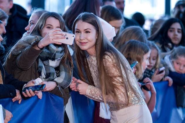 Kassandra von Typisch Kassii bei der Premiere - Ritter Rost 2 Das Schrottkomplott - am 14.01.2017 im Cinedom Kino in Köln. Premiere - Ritter Rost 2 Das Schrottkomplott -