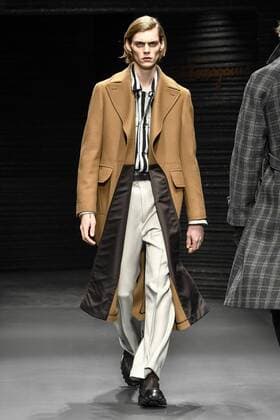 Milan Fashion Week - Salvatore Ferragamo Modenschau Milan Men s Fashion Week Fall Winter 2017 2018 - Ferragamo fashionshow Pictured: model  Copyright: xRiccardoxGiordanoxSickix xIPAx