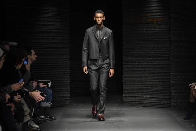 Milan Men s Fashion Week Fall Winter 2017 2018 - Ferragamo fashionshow Pictured: model  Copyright: xRiccardoxGiordanoxSickix xIPAx