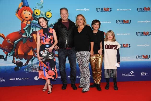 Jella Haase, Tom Gerhardt, Gabriele M. Walther und Sandra Schwittau und deren Tochter Premiere Ritter Rost 2 Mathäser Filmpalast Kino Film, Fernsehen Muenchen 15.01.2017