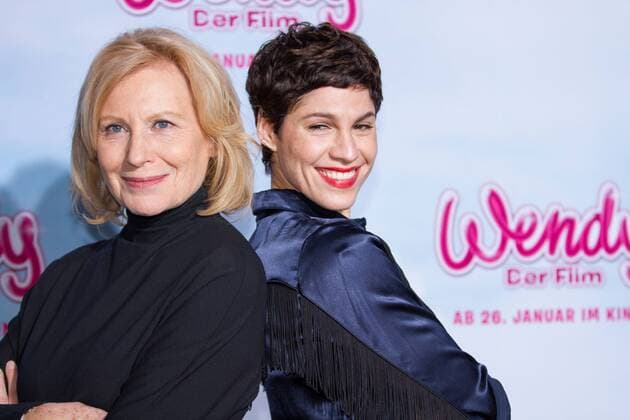 Maren Kroymann, Jasmin Gerat bei der Premiere - Wendy - am 15.01.2017 im Cinedom Kino in Köln. Premiere - Wendy -