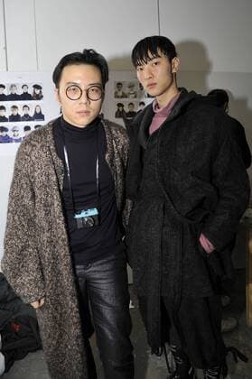 Italy: Miao Ran himself - Miaoran backstage at Milan Fashion week Models are seen on backstage of Miaoran show during Milan Men s Fashion Week Fall Winter.  GaetanoxPiazzolla
