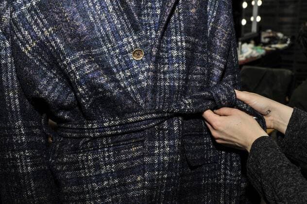Italy:Miaoran backstage at Milan Fashion week Models are seen on backstage of Miaoran show during Milan Men s Fashion Week Fall Winter.  GaetanoxPiazzolla