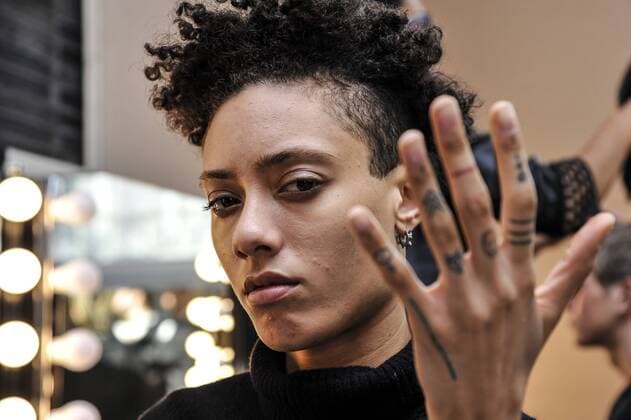 Italy:Wood Wood backstage at Milan Fashion week A model is seen on backstage of Wood Wood show during Milan Men s Fashion Week Fall Winter 2017 18  GaetanoxPiazzolla