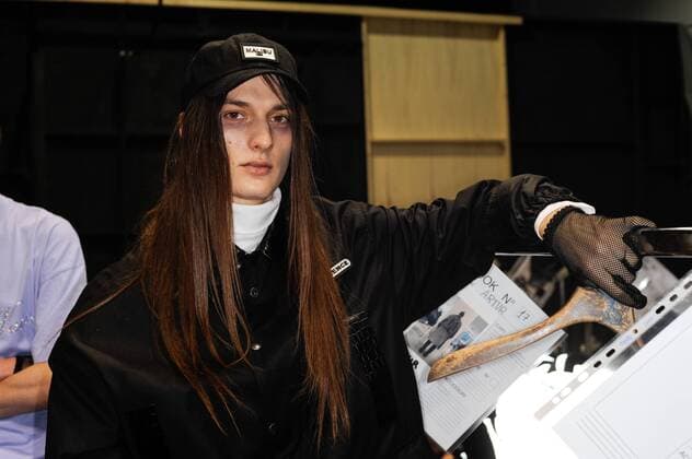 Mailand Fashion Week - Malibu1992 Modenschau Backstage Italy: Malibu 1992 backstage at Milan Fashion week Malibu 1992 backstage at Milan, man s fashion week  GaetanoxxPiazzolla