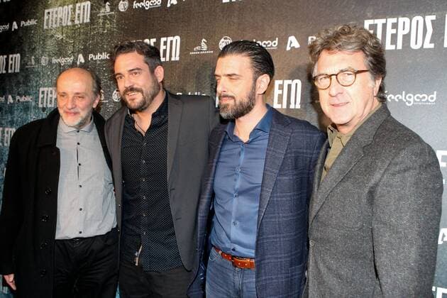 January 16, 2017 - Athens, Greece - Francois Cluzet with the rest of the cast attend the premiere of the Greek film Eteros Ego . Francois Cluzet participates in this film. Athens Greece - ZUMAv62_ 20170116_zaf_v62_008