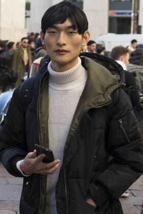 Milan, Italy - A guest during Milan Men s Fashion Week Fall Winter 2017 18 on January 15, 2017 in Milan, Italy. Milan Italy  - ZUMAn230 20170116_zaa_n230_167
