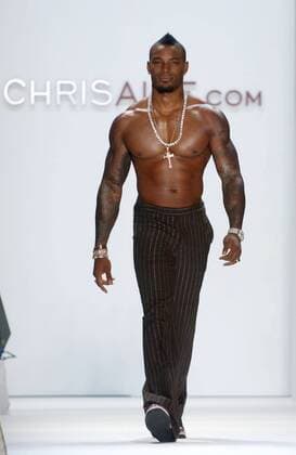 New York City, 090806Model Tyson Beckford cwore jewelry by Chris Aire at his show at New York Fashion week.  - ZUMAny1_ 20060908_zaf_ny1_125