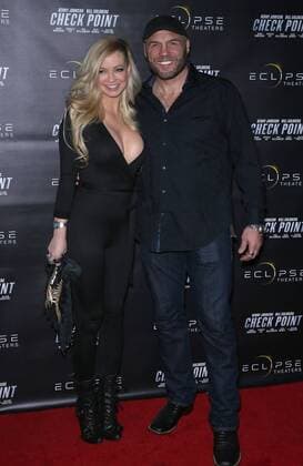 January 16, 2017 - Las Vegas, NV, United States - 16 January 2017 - Las Vegas, NV - Mindy Robinson, Randy Couture. Check Point Premiere at Eclipse Theaters Las Vegas . Photo Credit: MJT AdMedia Las Vegas United States - ZUMAa123 20170116_zaa_a123_033