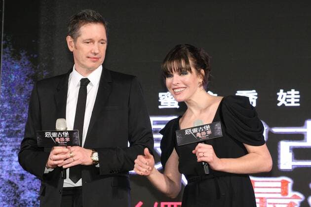 Milla Jovovich and Paul Anderson attend the premiere of their new movie Resident Evil: The Final Chapter in Taipei, Taiwan, China on 16th January, 2017.  201701162111