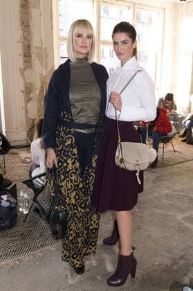 Monica Ivancan und Miriam Mack bei der Lena Hoschek Fashion Show auf der Mercedes-Benz Fashion Week Berlin Autumn Winter 2017. Berlin, 17.01.2017 Foto:xK.xWernerx xFuturexImage