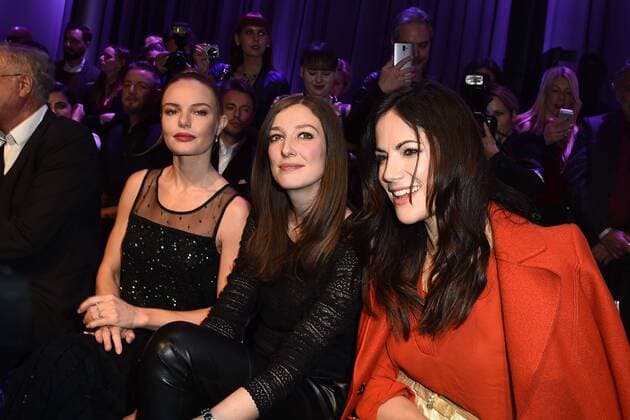 Kate Bosworth, Alexandra Maria Lara und Bettina Zimmermann bei der Marc Cain Modenschau am 17.01.2017 im Rahmen der Mercedes-Benz Fashion Week Herbst Winter 2017 in Berlin MBFW Fashionweek 2017 Januar in Berlin- Marc Cain Fashionshow 