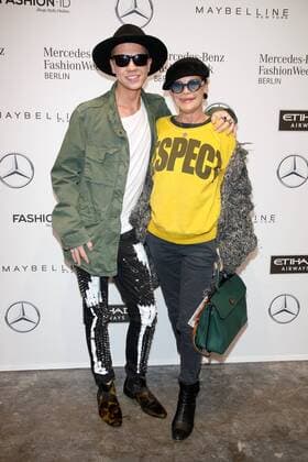Maximilian Seitz und Barbara Engel - Ankunft zur Lena Hoschek Fashion-Show im Rahmen der Mercedes-Benz Fashion Week Berlin Spring Summer 2017 Collections im Kaufhaus Jandorf in Berlin am 17.01.2017. Mercedes-Benz Fashion Week Berlin Spring Summer 2017 Collections
