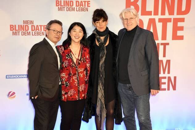 Klaus Schäfer, Yoko Higuchi-Zitzmann, Tanja Ziegler und Nikolaus Prediger bei der Weltpremiere des Kinofilms Mein Blind Date mit dem Leben im Mathäser Filmpalast. München, 17.01.2017 Foto:xP.xSchönbergerx xFuturexImage