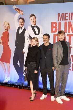 Anna Maria Mühe, Kostja Ullmann und Jacob Matschenz bei der Weltpremiere des Kinofilms Mein Blind Date mit dem Leben im Mathäser Filmpalast. München, 17.01.2017 Foto:xP.xSchönbergerx xFuturexImage