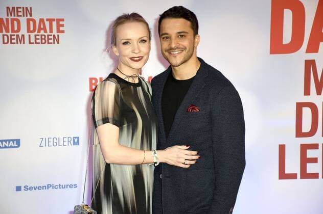 Janin Reinhardt und Kostja Ullmann bei der Weltpremiere des Kinofilms Mein Blind Date mit dem Leben im Mathäser Filmpalast. München, 17.01.2017 Foto:xP.xSchönbergerx xFuturexImage