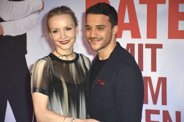 Janin Reinhardt und Kostja Ullmann bei der Weltpremiere des Kinofilms Mein Blind Date mit dem Leben im Mathäser Filmpalast. München, 17.01.2017 Foto:xP.xSchönbergerx xFuturexImage