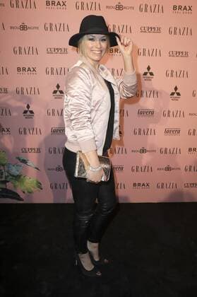 Annica Hansen beim GRAZIA Pop Up Breakfast auf der Mercedes-Benz Fashion Week Berlin Autumn Winter 2017. Berlin, 18.01.2017 Foto:xS.xGabschx xFuturexImage