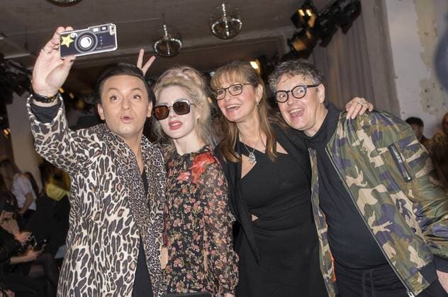 Julian F.M. Stoeckel, Loulou von Brochwitz, Maren Gilzer und Rolf Scheider bei der Rebekka Ruetz Fashion Show auf der Mercedes-Benz Fashion Week Berlin Autumn Winter 2017. Berlin, 18.01.2017 Foto:xK.xWernerx xFuturexImage