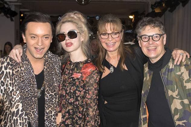 Julian F.M. Stoeckel, Loulou von Brochwitz, Maren Gilzer und Rolf Scheider bei der Rebekka Ruetz Fashion Show auf der Mercedes-Benz Fashion Week Berlin Autumn Winter 2017. Berlin, 18.01.2017 Foto:xK.xWernerx xFuturexImage