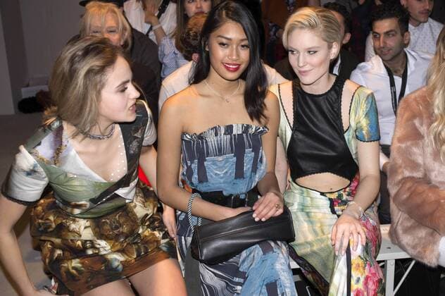 Elena Carriere, Anuthida Ploypetch und Kim Hnizdo bei der Rebekka Ruetz Fashion Show auf der Mercedes-Benz Fashion Week Berlin Autumn Winter 2017. Berlin, 18.01.2017 Foto:xK.xWernerx xFuturexImage