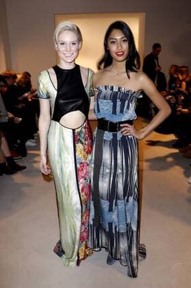 Kim Hnizdo und Anuthida Ploypetch bei der Rebekka Ruetz Fashion Show auf der Mercedes-Benz Fashion Week Berlin Autumn Winter 2017. Berlin, 18.01.2017 Foto:xS.xGabschx xFuturexImage