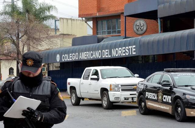 January 18, 2017 - Monterrey - Schüler in Mexiko eröffnet Feuer auf Mitschüler - fünf Verletzte - Amerikanisches College xico  - ZUMAu78_ 20170118_zaf_u78_005