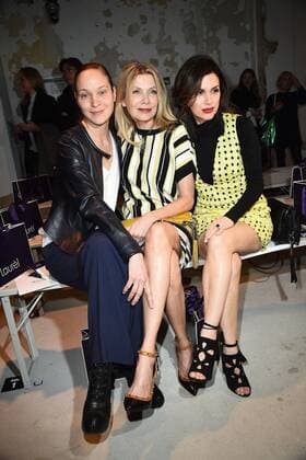 Jeanette Hain, Ursula Karven und Viktoria Lauterbach bei der Laurel Modenschau am 18.01.2017 im Rahmen der Mercedes-Benz Fashion Week Herbst Winter 2017 in Berlin MBFW Fashionweek 2017 Januar in Berlin- Laurel Modenschau 